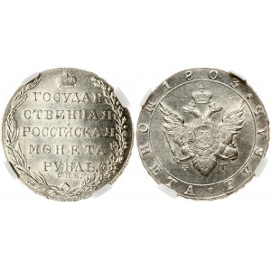 Russia 1 Rouble 1803 СПБ-ФГ St. Petersburg. Alexander I (1801-1825). Obverse: Crowned double imperial eagle. Reverse...