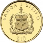 Samoa 10 Tala 2005 Death of John Paul II. Obverse: National arms above value. Lettering: SAMOA I SISIFO $ 10. Reverse...