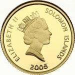 Solomon Islands 10 Dollars 2005 25th Death Anniversary John Lennon. Elizabeth II (1952-). Obverse...