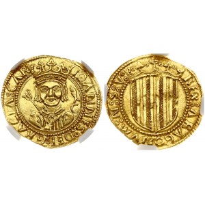 Spain 1 Ducat (1458-1479) John II (1458-1479). SPAIN. Kingdom of Aragon. Ducat ND (1458-79). Zaragoza Mint. John II...