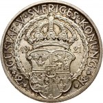 Sweden 2 Kronor 1921 W 400th Anniversary of Gustaf Vasa's Liberation War. Gustaf V (1907-1950). Obverse...