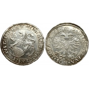 Switzerland Zürich 1 Thaler 1559 Obverse: Lion with coat of arms and orb l. Reverse: Crowned double-headed eagle...