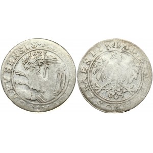 Switzerland Schaffhausen 1 Thaler 1621. Obverse: Ram leaping from temple. Lettering: :MONETA NOVA SCAFVSENSIS: 16Z1...