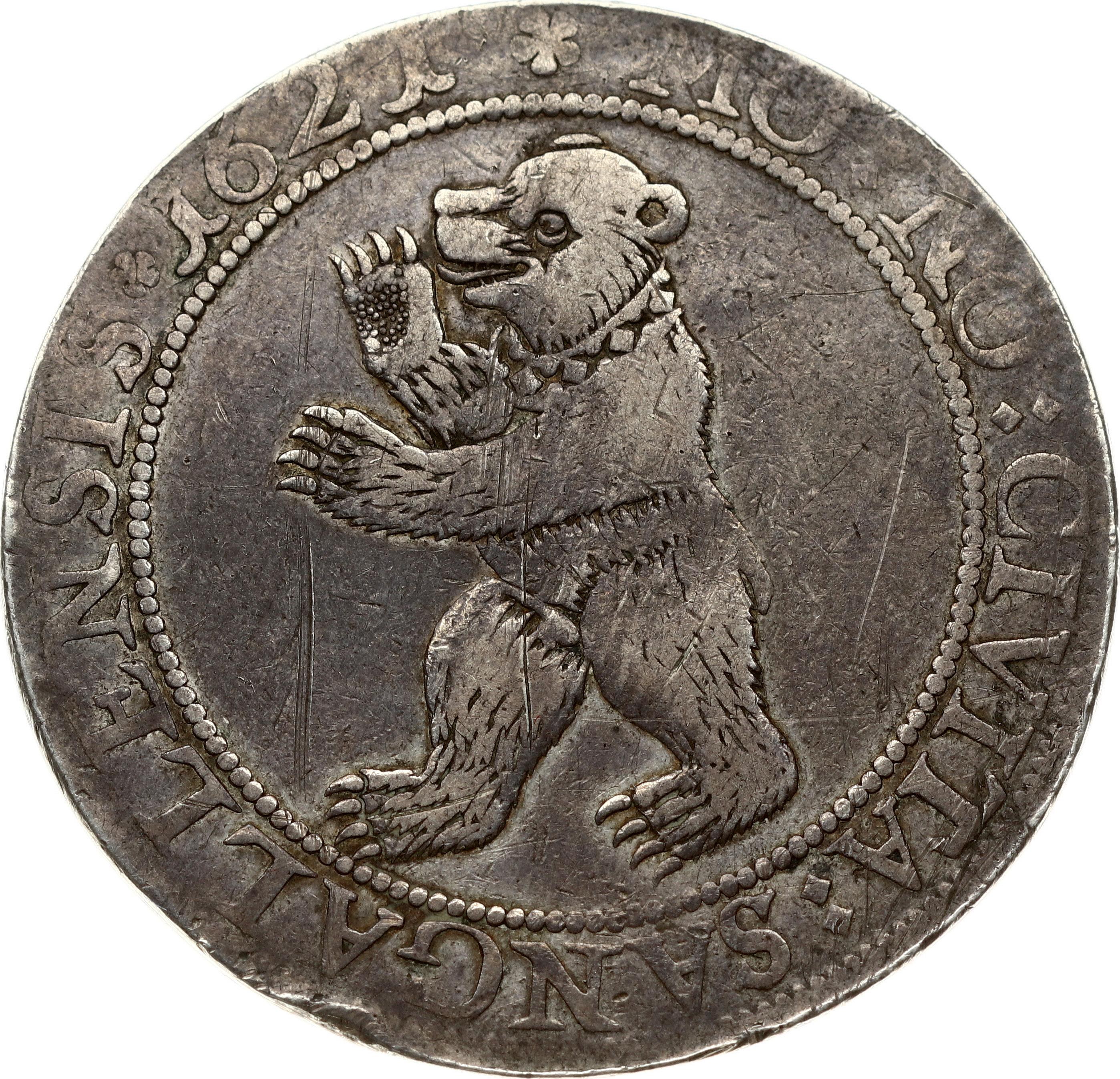 Switzerland St Gallen 1 Thaler 1621 Obverse: Bear facing left. Year in  legend. Lettering: MO: NO: CIVITA: SANGALLENSIS ... - Online auction /  Online bidding - Price - OneBid
