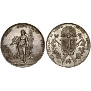 Switzerland Geneve Shooting Medal 1851. Shooting medal for the Federal Shooting Festival in Geneva by Dorgiere...