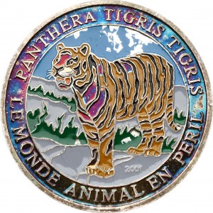 Togo 500 Francs 2001 Tiger. Obverse: National coat of arms over value. Lettering: RÉPUBLIQUE TOGOLAISE 500 FRANCS...