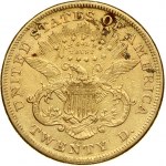 USA 20 Dollars 1874 CC 'Liberty Head - Double Eagle' with motto 'TWENTY D.' Carson City. Obverse...