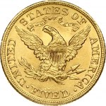 USA 5 Dollars 1907 'Liberty / Coronet Head - Half Eagle' Philadelphia. Obverse: Bust of Liberty with the date below...