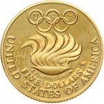 USA 5 Dollars 1988 W Olympics Seoul. Obverse Lettering: 1988 LIBERTY. Reverse Lettering...