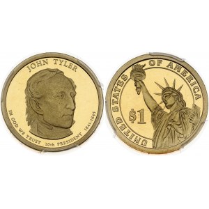 USA 1 Dollar 2009-S John Tyler. San Francisco. Obverse: Portrait of John Tyler...