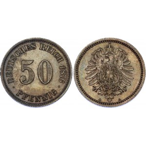 Germany - Empire 50 Pfennig 1876 A