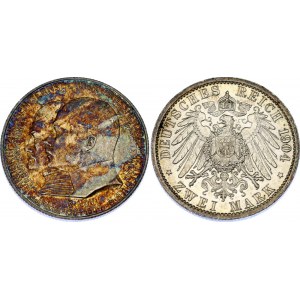 Germany - Empire Hessen-Darmstadt 2 Mark 1904