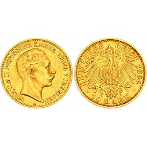 Germany - Empire Prussia 10 Mark 1896 A