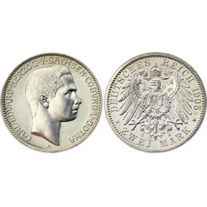 Germany - Empire Saxe-Coburg-Gotha 2 Mark 1905 A NGC PF 62