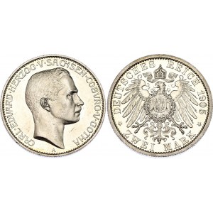 Germany - Empire Saxe-Coburg-Gotha 2 Mark 1905 A PROOF