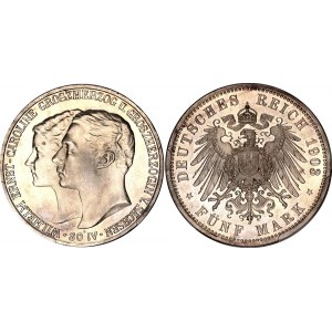 Germany - Empire Saxe-Weimar-Eisenach 5 Mark 1903 A PROOF PCGS PR 65
