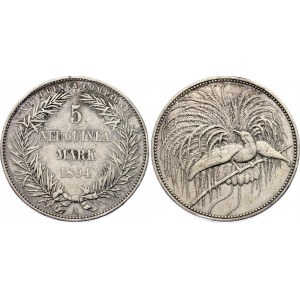 German New Guinea 5 Mark 1894 A