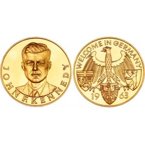 Germany Gold Medal Welcome to Germany - John Kennedy 1963