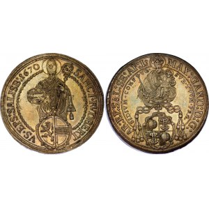 Austrian States Salzburg 1 Taler 1670