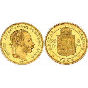 Hungary 8 Florin / 20 Francs 1879 KB