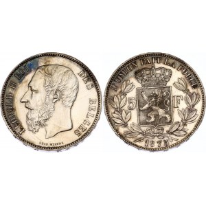Belgium 5 Francs 1875
