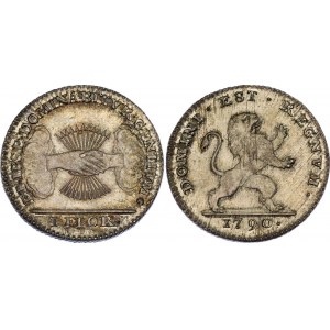 Belgium 1 Florin 1790 R
