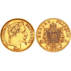 France 20 Francs 1864 A