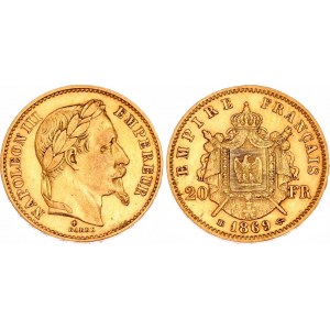 France 20 Francs 1869 BB