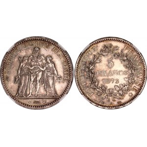 France 5 Francs 1873 A NGC MS 62