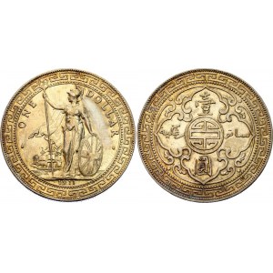 Great Britain 1 Trade Dollar 1911 B