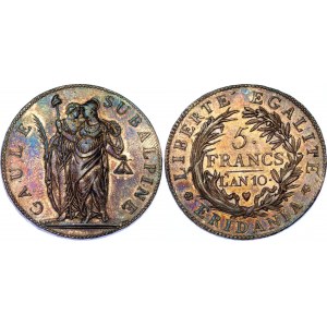 Italian States Piedmont 5 Francs 1801