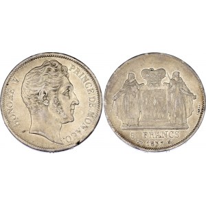 Monaco 5 Francs 1837 M