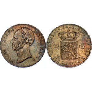 Netherlands 2-1/2 Gulden 1846
