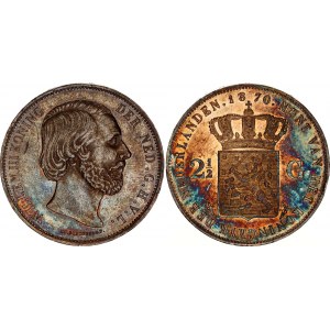 Netherlands 2-1/2 Gulden 1870
