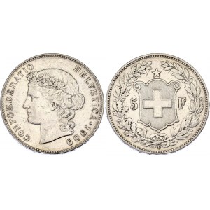 Switzerland 5 Francs 1909 B