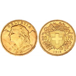 Switzerland 20 Francs 1913 B