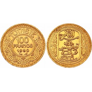 Tunisia 100 Francs 1930 AH 1349