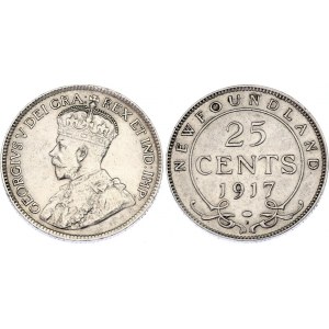 Canada Newfoundland 25 Cents 1917