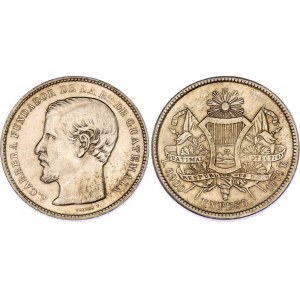 Guatemala 1 Peso 1871 R