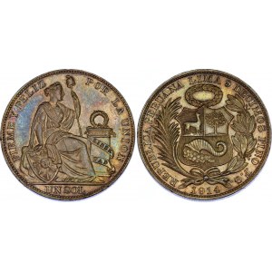 Peru 1 Sol 1914 FG