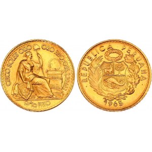 Peru 5 Soles Oro 1965