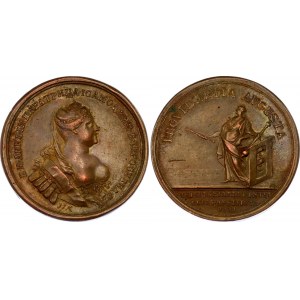 Russia Bronze Medal Monetary Reform 1731 R1