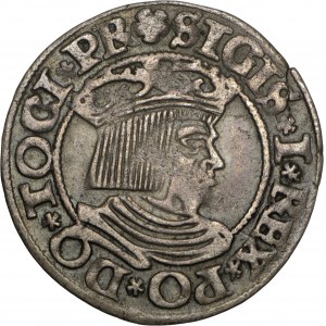 Zygmunt I Stary, grosz 1534, Gdańsk, PR na awersie