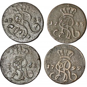 Stanisław August Poniatowski, zestaw 4 monet