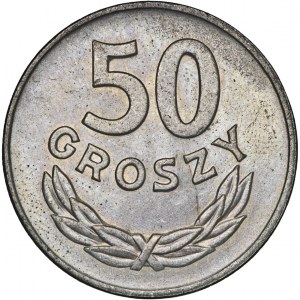 zestaw, 50 gr 1949, MN, 1 zł 1972, Al.