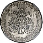 Polska, PRL, 10 zł 1968 Mikołaj Kopernik, odwortka, slab NGC MS65