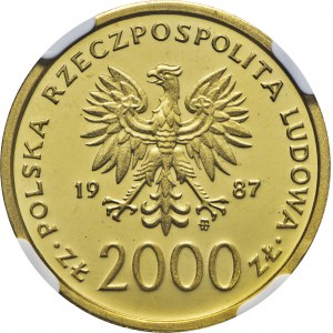 2000 zł 1987, Jan Paweł II, próba