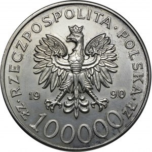 100 000 zł 1990, Solidarność 1980 - 1990, Ag 999