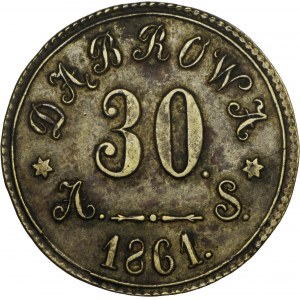 żeton Dąbrowa, nominał 30, 1861