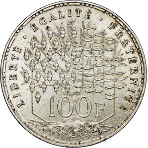Francja, 100 franków 1983, srebro Ag900